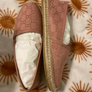 Womens Gucci Monogram Espadrilles